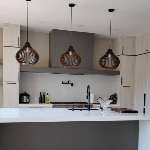 Customer photo of a Mastercraft Shop wooden pendant light