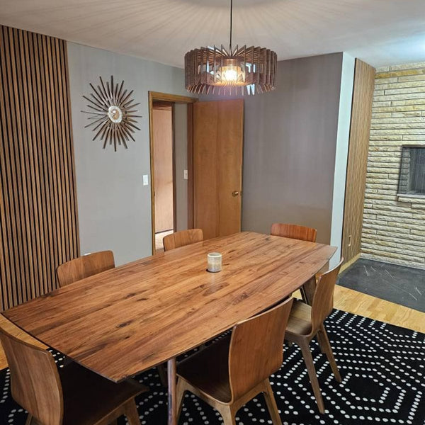Customer photo of a Mastercraft Shop wooden pendant light