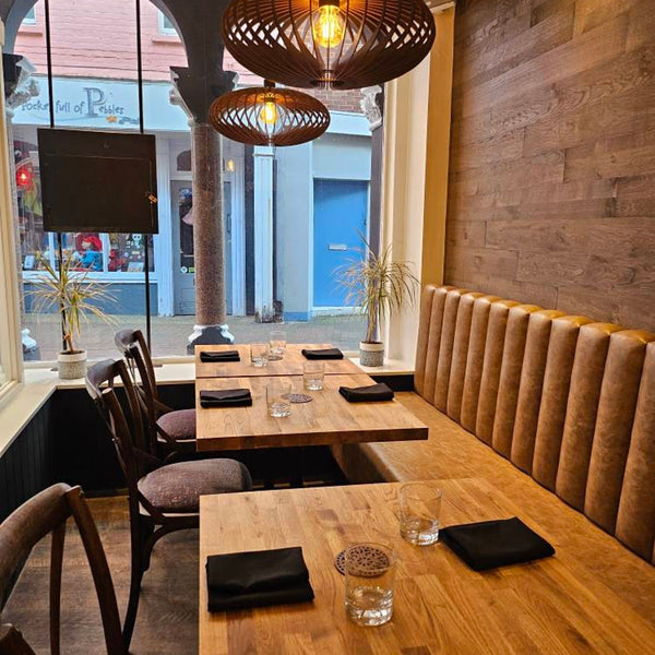 Customer photo of a Mastercraft Shop wooden pendant light