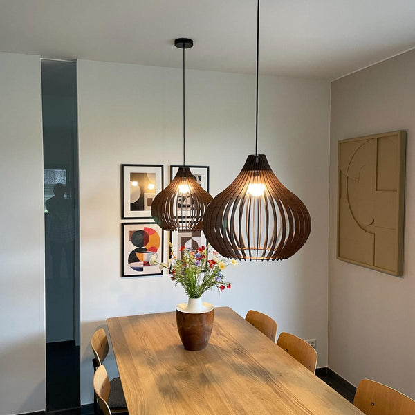 Customer photo of a Mastercraft Shop wooden pendant light