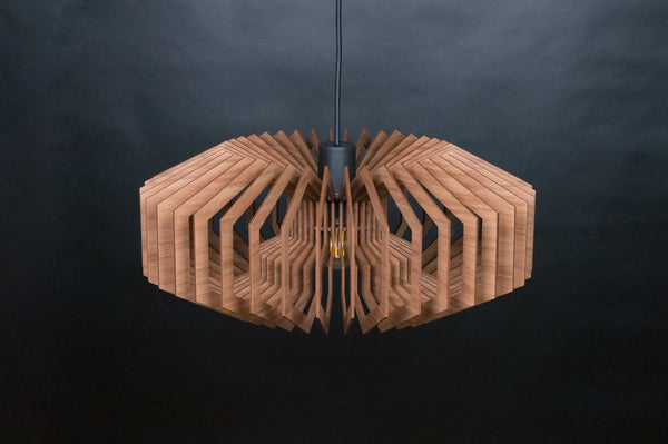 Hive 02 wooden pendant light – rustic and industrial design for the dining room – photo 7