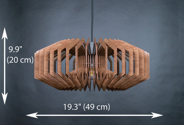 Hive 02 wooden pendant light – rustic and industrial design for the dining room – photo 5