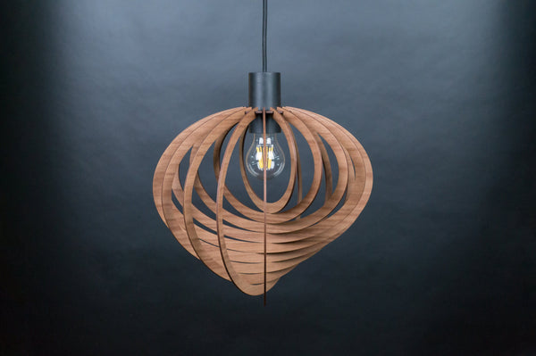 Orbit wooden pendant light – Scandinavian and boho design – photo 7