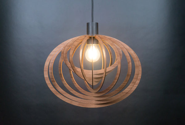 Orbit wooden pendant light – Scandinavian and boho design – photo 4