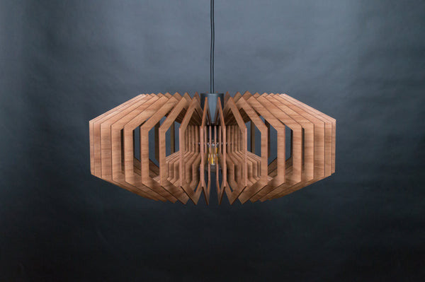 Hive 02 wooden pendant light – rustic and industrial design for the dining room – photo 6