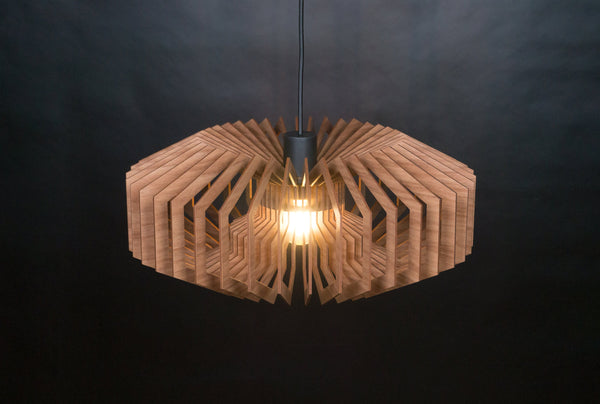 Hive 02 wooden pendant light – rustic and industrial design for the dining room – photo 4