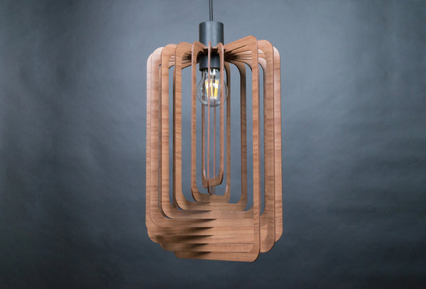Frame 02 wooden pendant light – Scandinavian design for the dining room – photo 3