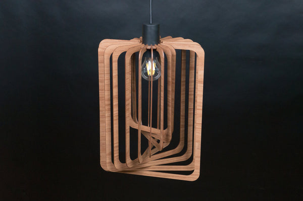 Frame 02 wooden pendant light – Scandinavian design for the dining room – photo 6