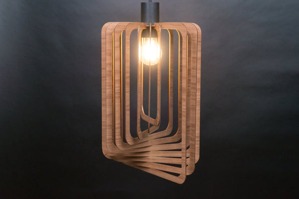 Frame 02 wooden pendant light – Scandinavian design for the dining room – photo 8