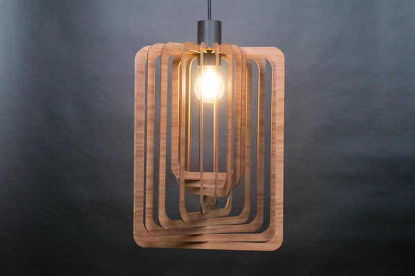 Frame 02 wooden pendant light – Scandinavian design for the dining room – photo 7