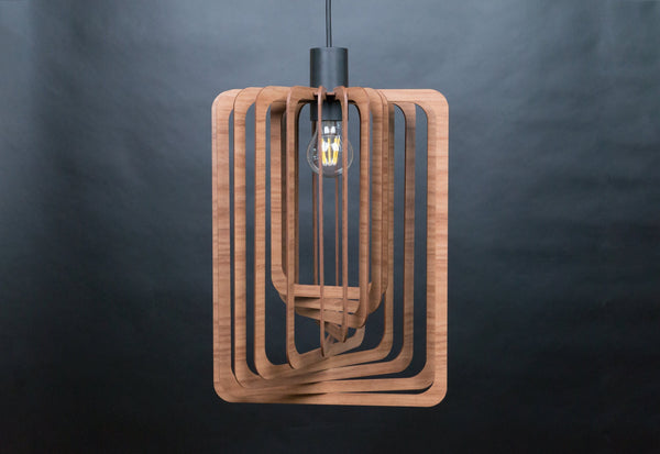 Frame 02 wooden pendant light – Scandinavian design for the dining room