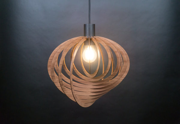 Orbit wooden pendant light – Scandinavian and boho design – photo 3