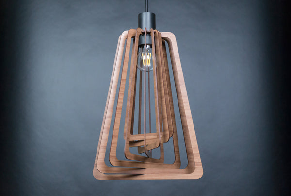 Frame 01 wooden pendant light – Scandinavian design – photo 3