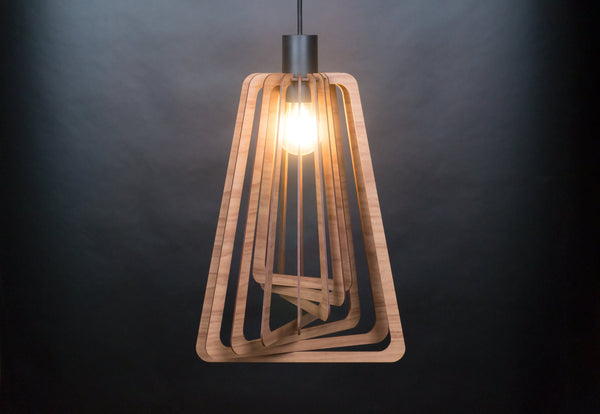 Frame 01 wooden pendant light – Scandinavian design – photo 7