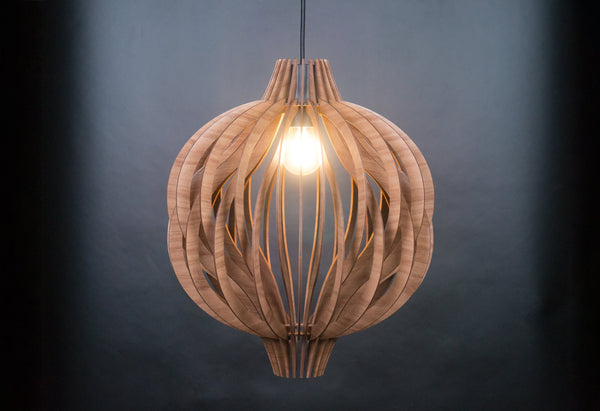 Globe wooden pendant light – Scandinavian design