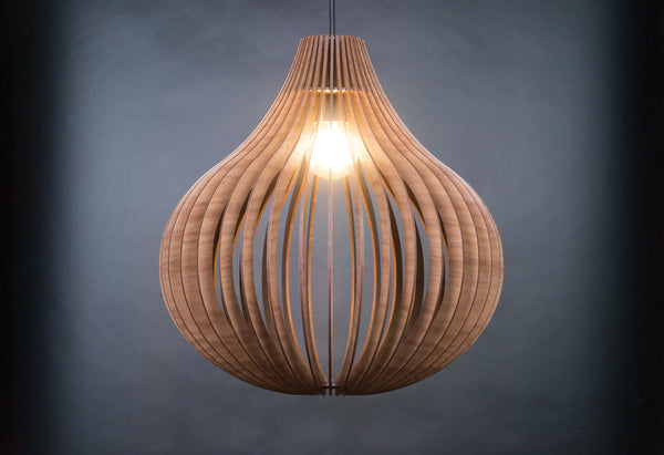 Bell wooden pendant light – Scandinavian design – photo 8