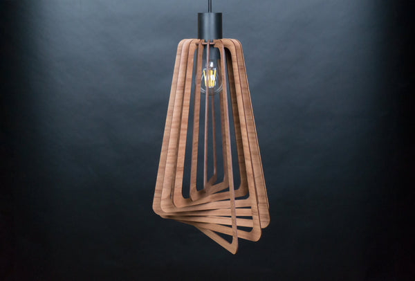 Frame 01 wooden pendant light – Scandinavian design – photo 4