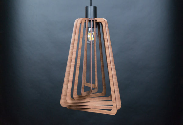 Frame 01 wooden pendant light – Scandinavian design – photo 5
