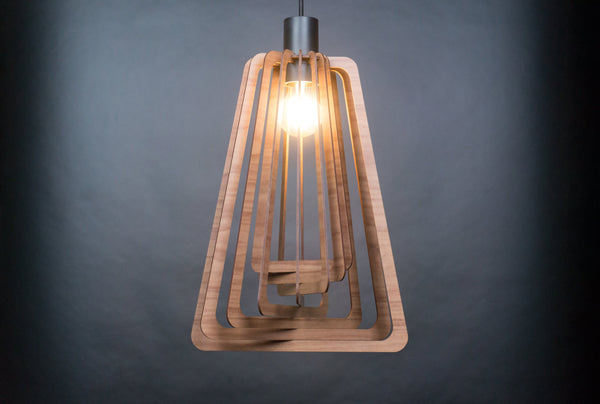 Frame 01 wooden pendant light – Scandinavian design – photo 8