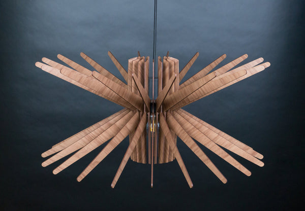 Starburst 02 wooden pendant light – modern design