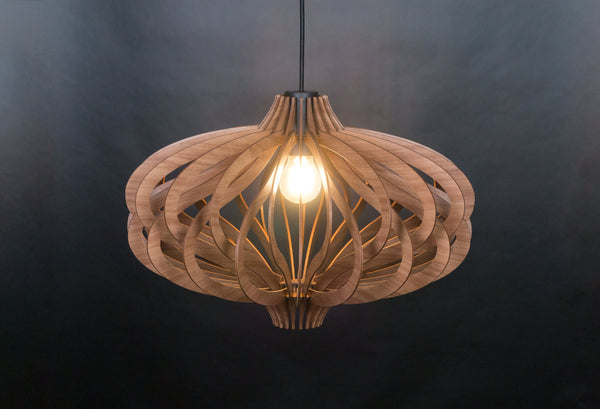 Medusa wooden pendant light – geometric and mid-century design for the dining room – photo 13
