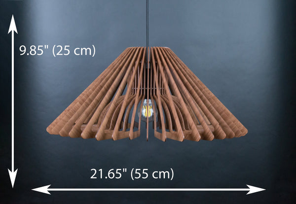 Umbrella 02 wooden pendant light – mid-century and Scandinavian design – photo 2