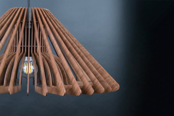 Umbrella 02 wooden pendant light – mid-century and Scandinavian design – photo 4