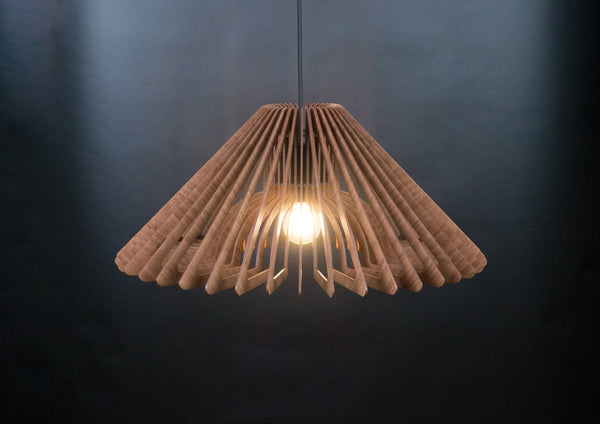 Umbrella 03 wooden pendant light – mid-century and Scandinavian design for the bedroom – photo 6