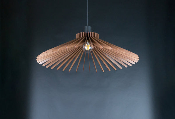 Umbrella 01 wooden pendant light – geometric design for the living room – photo 4