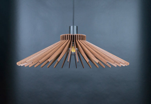 Umbrella 01 wooden pendant light – geometric design for the living room – photo 3