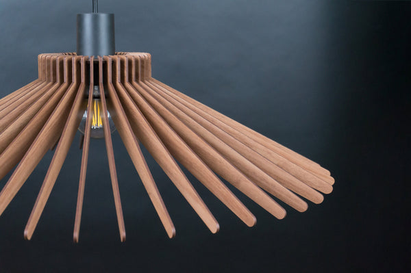 Umbrella 08 wooden pendant light with plug – modern design – photo 7