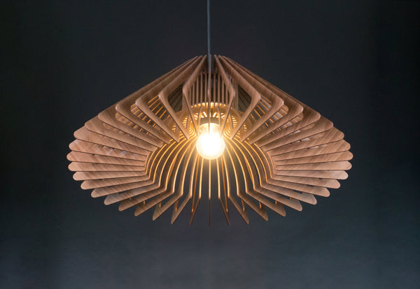 Umbrella 03 wooden pendant light – mid-century and Scandinavian design for the bedroom – photo 9