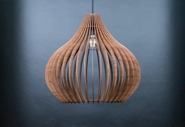 Bell wooden pendant light – Scandinavian design – photo 10