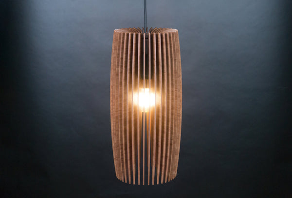 Column wooden pendant light – Scandinavian and mid-century design