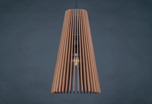 Taper wooden pendant light – mid-century design