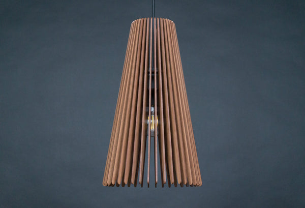 Taper wooden pendant light – mid-century and Scandinavian design – photo 3