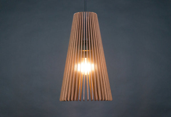Taper wooden pendant light – mid-century and Scandinavian design