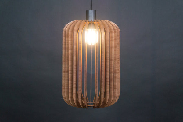 Lantern wooden pendant light – Scandinavian design – photo 6