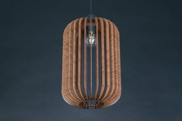Lantern wooden pendant light – Scandinavian design – photo 4