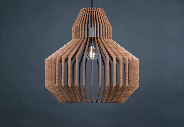Hive wooden pendant light – mid-century and Scandinavian design
