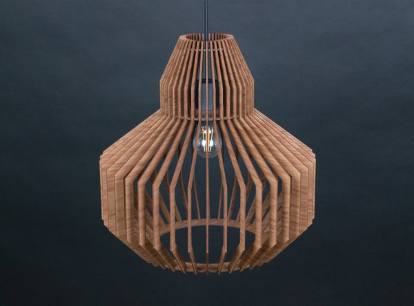 Hive wooden pendant light – Scandinavian design – photo 7
