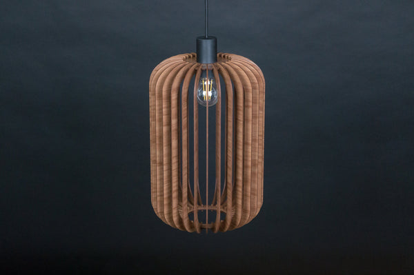 Lantern wooden pendant light – Scandinavian design – photo 3