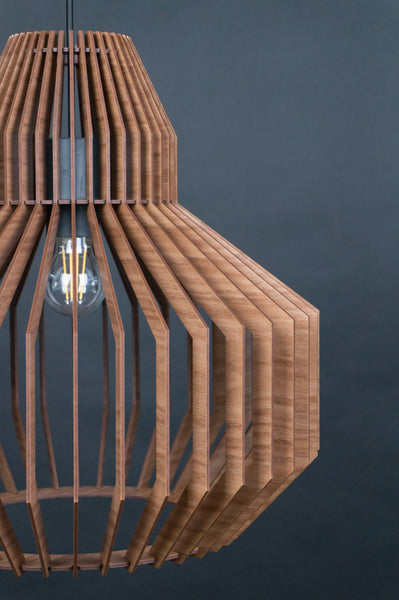 Hive wooden pendant light – Scandinavian design – photo 8