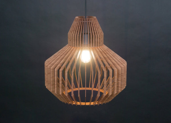 Hive wooden pendant light – Scandinavian design