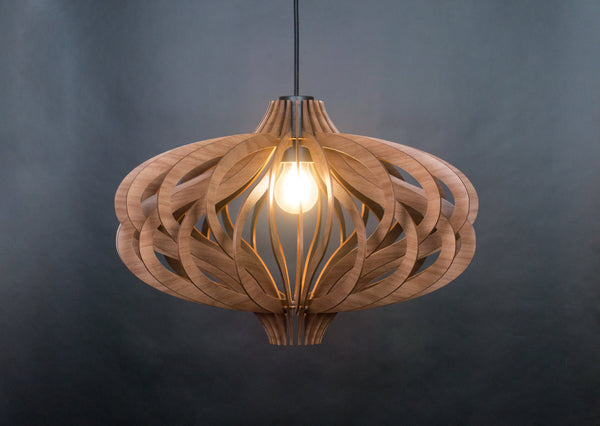 Medusa wooden pendant light – mid-century and Scandinavian design for a kitchen island – photo 19
