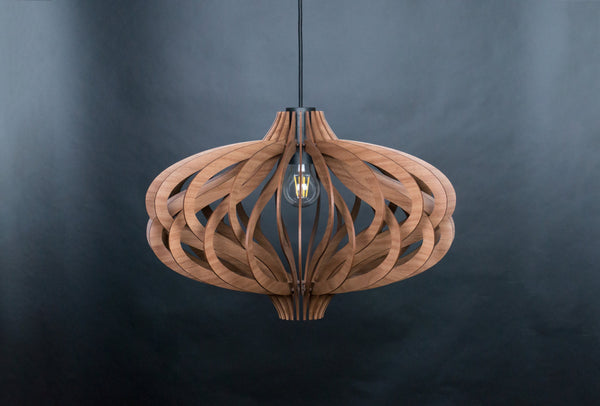 Medusa wooden pendant light – mid-century and Scandinavian design for a kitchen island – photo 10