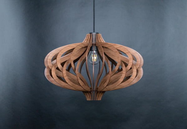 Medusa wooden pendant light – geometric and Scandinavian design for the entryway and stairs – photo 10