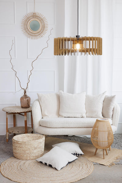 Crown wooden pendant light – geometric design for the dining room – photo 3