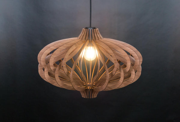 Medusa wooden pendant light – geometric and Scandinavian design for the entryway and stairs – photo 12