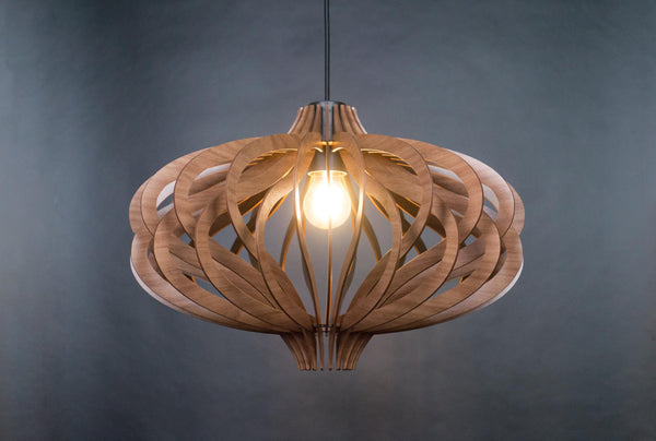 Medusa wooden pendant light – geometric and Scandinavian design for the entryway and stairs – photo 8